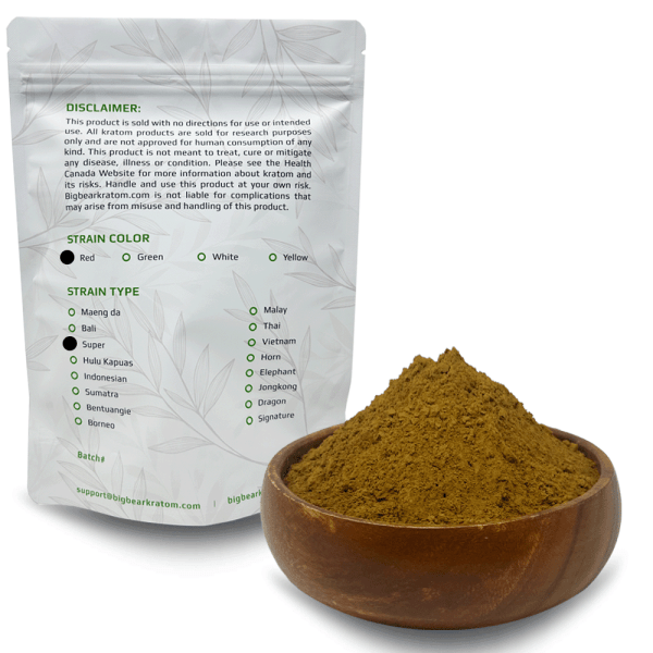 Big Bear Kratom Super Red Bag Information